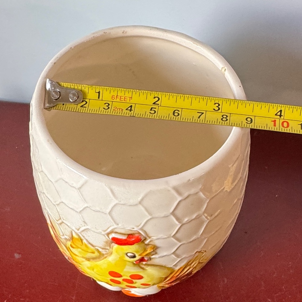 Vintage Sears Roebuck "Chicken Little" ceramic kitchen canister, made in Japan - Picture 3 of 16